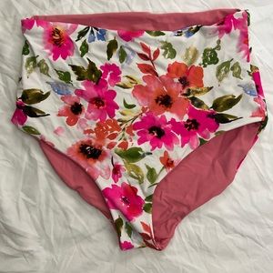 Reversible high waisted bikini bottom
